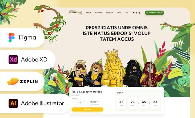 Design an illustrative landing page, Fiverr gig by Ruvo Jahan