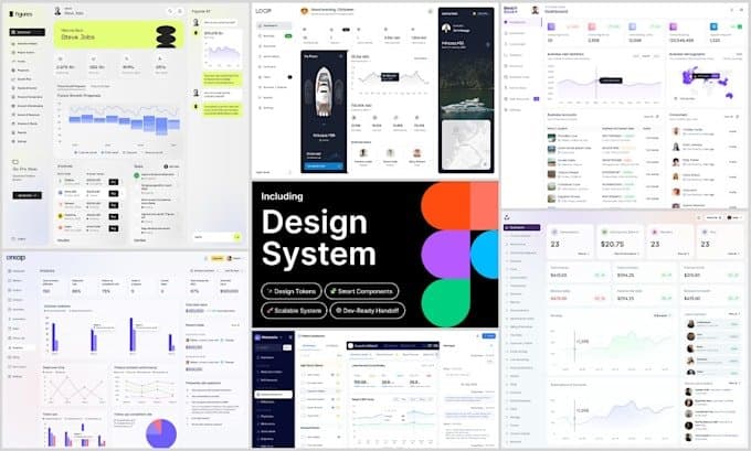 Design SaaS dashboard UI UX with a scalable design system, Fiverr gig by Ruvo Jahan