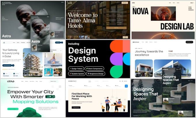 Design website UI UX in Figma with a custom design system, Fiverr gig by Ruvo Jahan